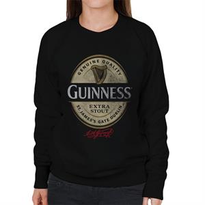 Guinness Stout Label Logo Women's Sweatshirt