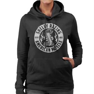 Shelby Racing American Muscle Logo Women's Hooded Sweatshirt