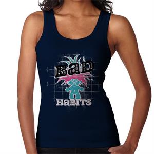 Trolls Bad Habits Pink And Blue Gradient Hair Women's Vest