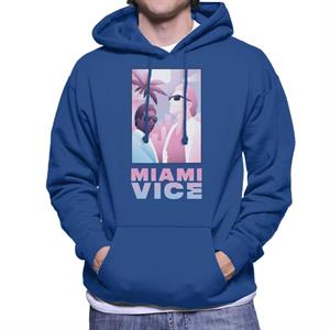 Miami Vice Sonny And Rico Airbrush Inspired Men's Hooded Sweatshirt