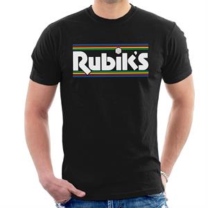 Rubik's Stripes 1970s Logo Men's T-Shirt