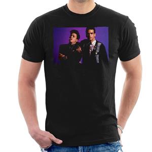 Weird Science Ian And Max Purple Background Men's T-Shirt