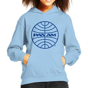 Pan Am Blue Logo Kid's Hooded Sweatshirt