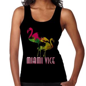 Miami Vice Flamingo Silhouette Women's Vest