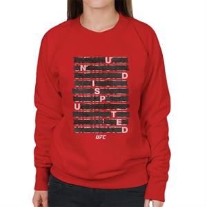 UFC Undisputed Taped White Text Women's Sweatshirt