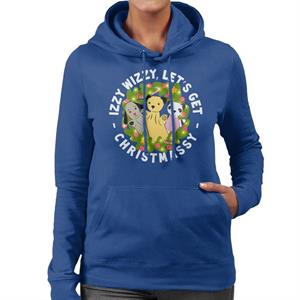 Sooty Christmas Illuminated Wreath Women's Hooded Sweatshirt