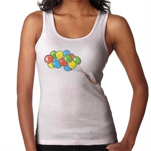 Curious George Balloon Flying Backwards Women's Vest