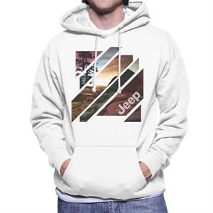 Jeep Off Road Abstract Art Men's Hooded Sweatshirt