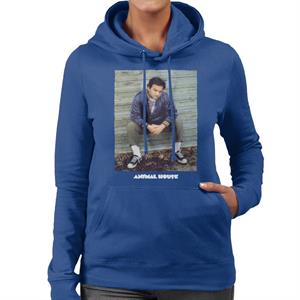 Animal House John Bluto Blutarsky Sitting Women's Hooded Sweatshirt