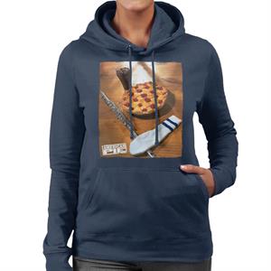 American Pie Flute Sock And Pie Women's Hooded Sweatshirt