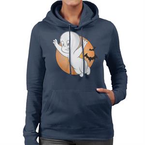 Casper The Friendly Ghost Moon Flying Women's Hooded Sweatshirt