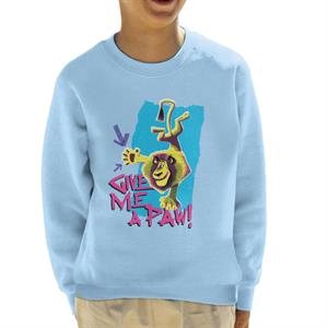 Madagascar Alex Give Me A Paw Kids Sweatshirt