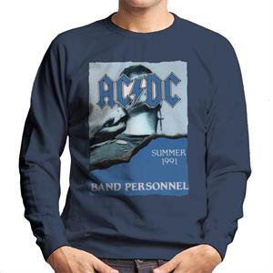 AC/DC Summer 1991 Band Personnel Men's Sweatshirt