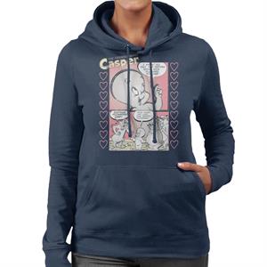 Casper The Friendly Ghost Flowers Comic Frame Women's Hooded Sweatshirt