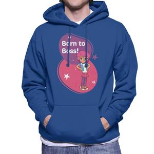 Boy Girl Dog Cat Mouse Cheese Born To Boss Men's Hooded Sweatshirt