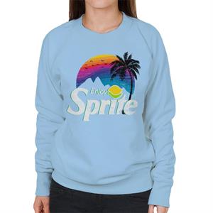 Sprite Palm Tree Sunset Women's Sweatshirt