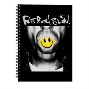 Fatboy Slim Smiley Mouth Spiral Notebook