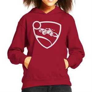 Rocket League White Logo Kid's Hooded Sweatshirt