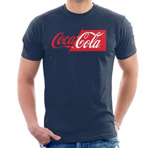 Coca Cola Half Red Half White Logo Men's T-Shirt