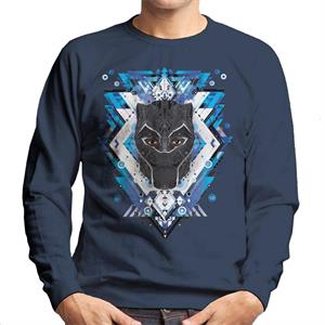 Marvel Black Panther Wakanda Vibranium Mask Pattern Men's Sweatshirt