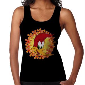 Woody Woodpecker Floral Border Women's Vest