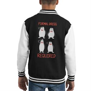 Madagascar Penguins Formal Dress Required Kids Varsity Jacket