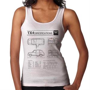 London Taxi Company TX4 Specifications Blueprint Women's Vest