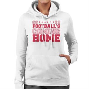 Football's Coming Home Halftone Dots Women's Hooded Sweatshirt