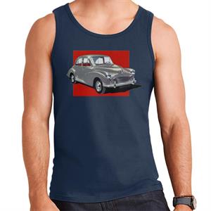 Morris Minor Red Background British Motor Heritage Men's Vest