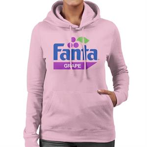 Fanta Grape Retro 1980s Logo Women's Hooded Sweatshirt