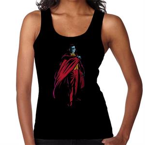 Dracula Cape Pose Dark Blood Illustration Women's Vest