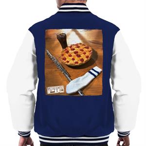 American Pie Flute Sock And Pie Men's Varsity Jacket