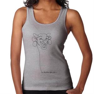 The Laughing Cow Handwritten Outline Women's Vest