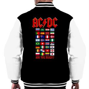 AC/DC Country Flags Are You Ready Men's Varsity Jacket