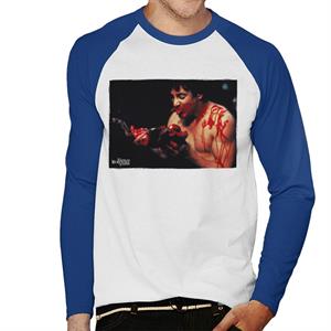 An American Werewolf In London David Kessler Eating Men's Baseball Long Sleeved T-Shirt