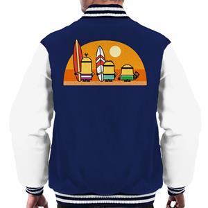 Despicable Me Minions Surfing Sunset Men's Varsity Jacket