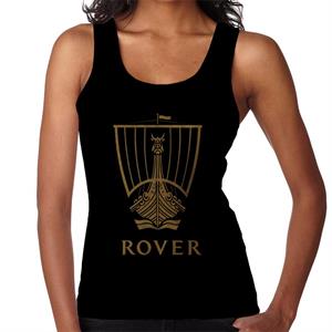 Rover Logo Gold Longship British Motor Heritage Women's Vest