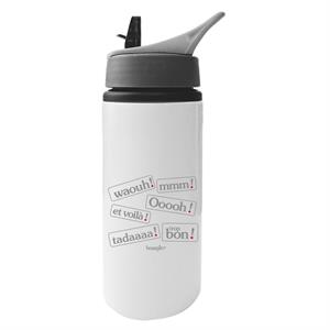 Boursin Et Voila Aluminium Water Bottle With Straw