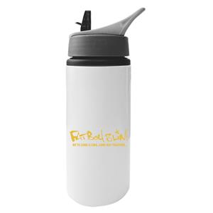 Fatboy Slim We've Come A Long Long Way Text Logo Aluminium Water Bottle With Straw