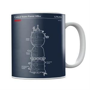 NASA Soyuz Spacecraft Blueprint Mug