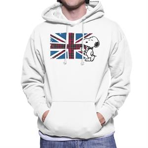 Peanuts Snoopy Union Jack And Tea Men's Hooded Sweatshirt