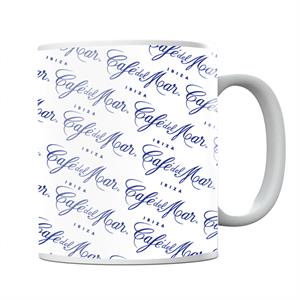 Cafe del Mar Blue Logo Pattern Mug