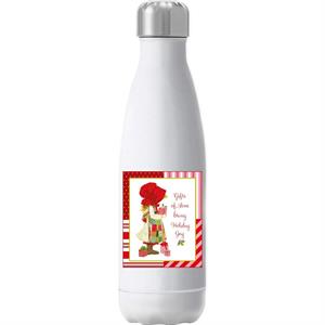 Holly Hobbie Christmas Gifts Of Love Bring Holiday Joy Insulated Stainless Steel Water Bottle