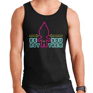 Trolls Neon Silhouette Be You Not Them Men's Vest