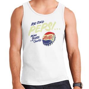 Pepsi Cola Ice Cold Bottle Cap Men's Vest