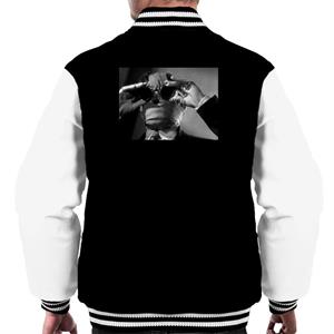 The Invisible Man Touching Glasses Men's Varsity Jacket