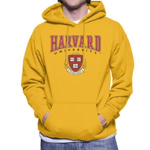 Harvard University Veritas Red Crest Men's Hooded Sweatshirt