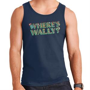 Where's Wally Funfair Illustration Text Men's Vest