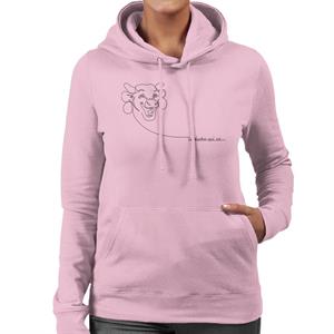 The Laughing Cow French Handwritten Logo Women's Hooded Sweatshirt