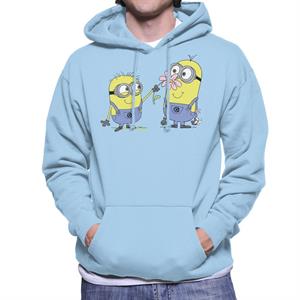 Despicable Me Minions Sniffing Flower Men's Hooded Sweatshirt